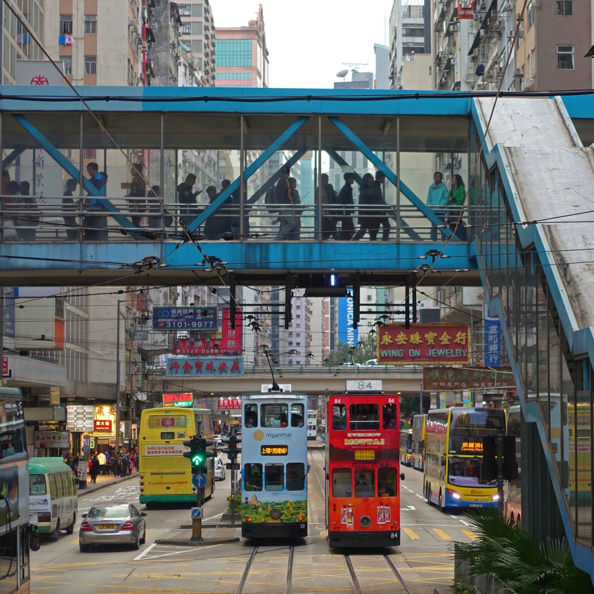 Tramways de Wanchai - Hong Kong