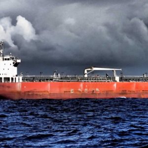 Cargo Atlantic (plan serré) - au large du Portugal